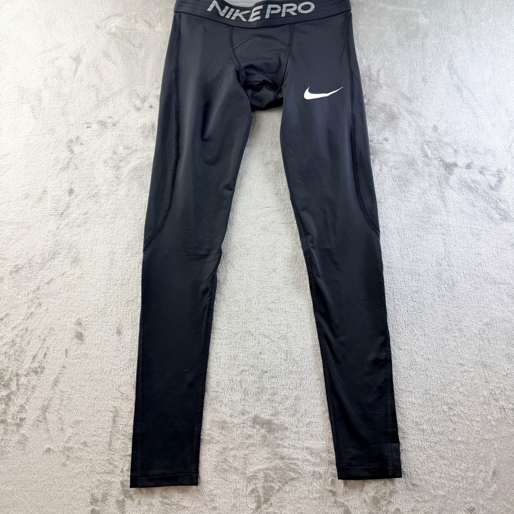 Nike Pro Dri-FIT Training Black Compression Leggings Men's Small